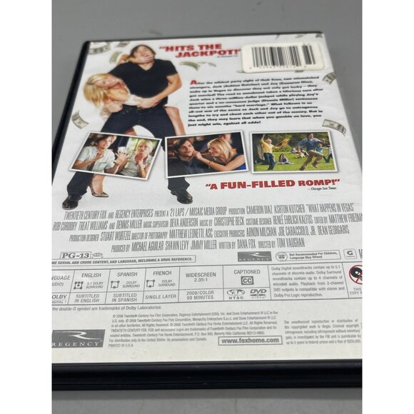 What Happens in Vegas DVD Cameron Diaz Ashton Kutcher copyright 2008 Twentieth C - Picture 2 of 3